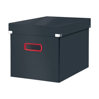 Cutie de depozitare din carton cu capac neagră Click&Store - Leitz