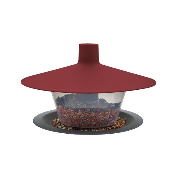 Căsuță pentru păsări Plastia Finch, roșu-gri-image-1