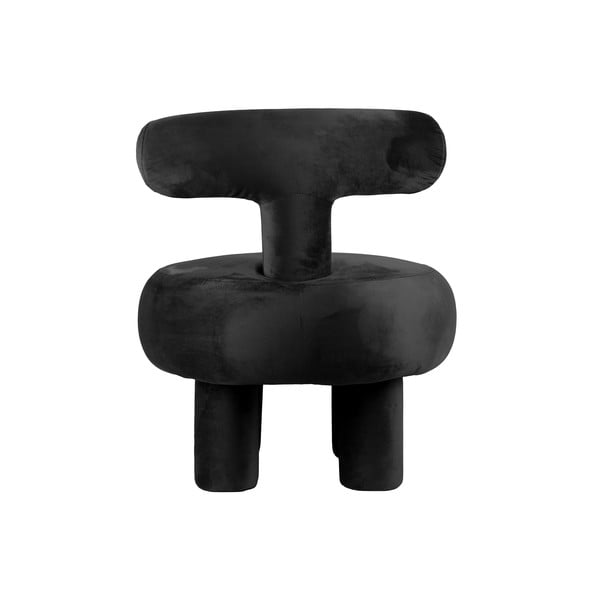 Fotoliu negru cu tapițerie din catifea Abrazo – Leitmotiv-image-3