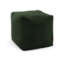 Fotoliu bean bag verde cu tapițerie din catifea reiată Up! MooG – SLOWDOWN