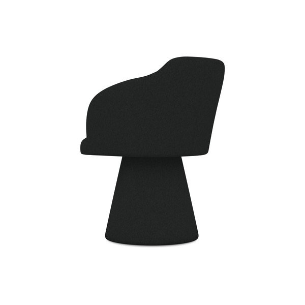 Scaun de sufragerie negru tapițat Kanoa – Makamii-image-3