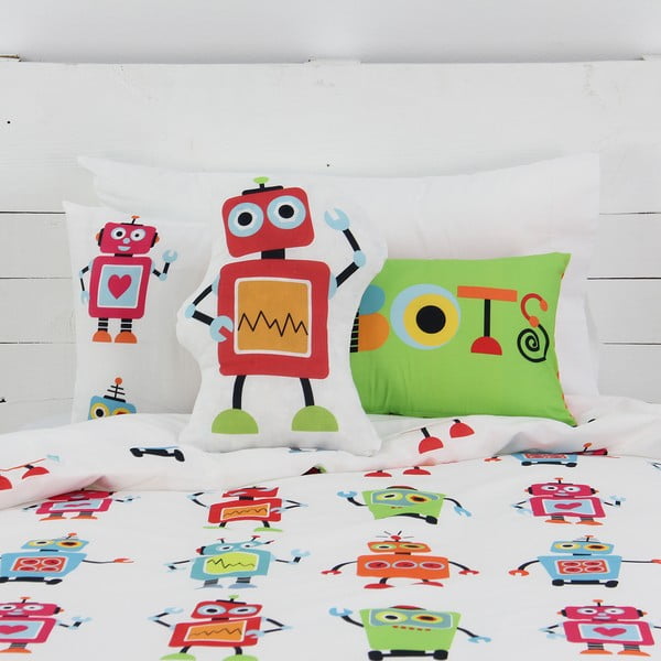 Pernuță din bumbac Robots 40x30 cm-image-2