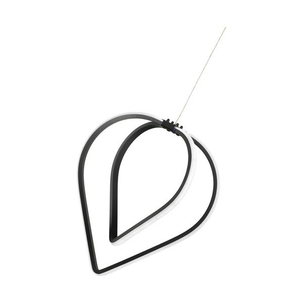 Lustră neagră LED din metal ø 33 cm Pars – Squid Lighting-image-3