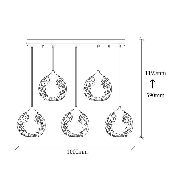 Lustră neagră ø 17 cm Fellini – Opviq lights-image-4
