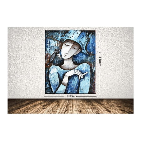 Tablou Blue Girl, 100  x 140 cm