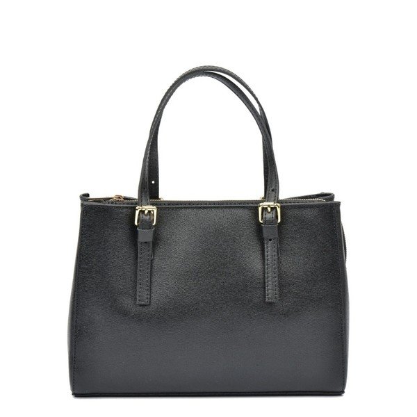 Geantă din piele Isabella Rhea Classic Nero, negru-image-3