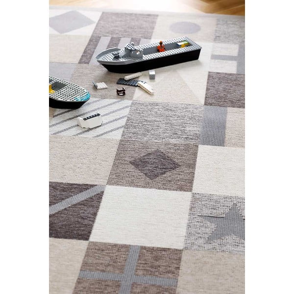 Covor pentru copii maro/bej 200x140 cm Laeva - Narma-image-4