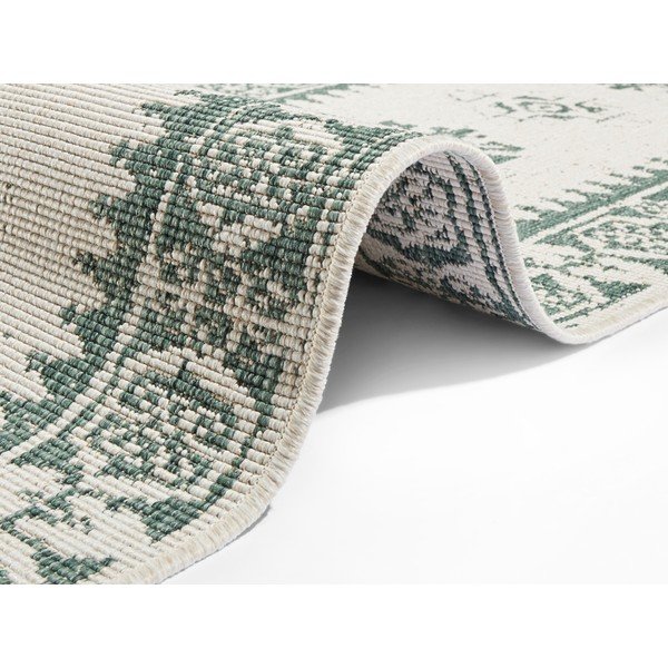 Covor adecvat pentru exterior NORTHRUGS Duque, 80 x 350 cm, verde-crem-image-1