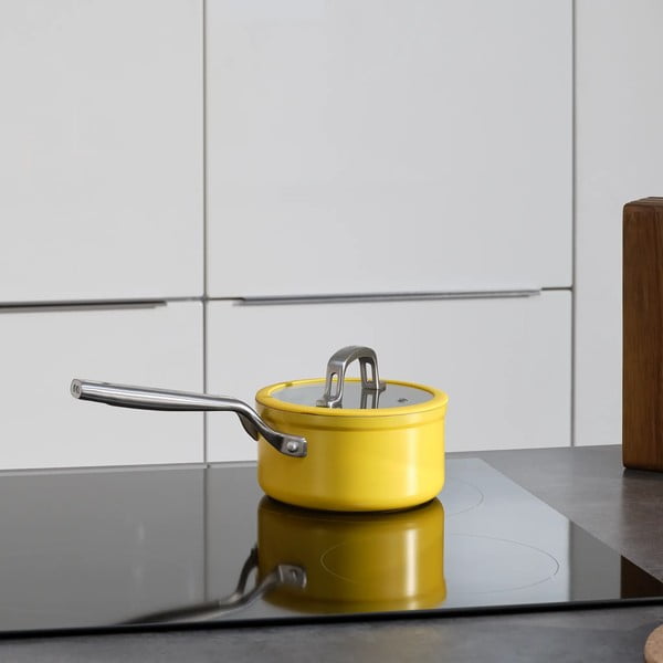 Oală cu capac/cu suprafață ceramică 1,3 l adecvată pentru plita cu inducție Meda 3.0 – FABINI-image-1