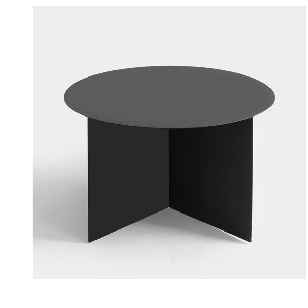 Masă de cafea Custom Form Oli, ⌀ 70 cm, negru-image-1