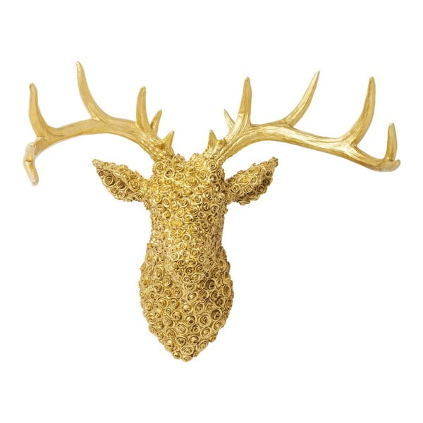 Decorațiune Kare Design Deco Antler Deer Gold, auriu