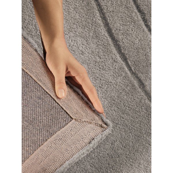 Covor gri deschis țesut manual din lână 200x300 cm Arcura – Vikosa-image-4