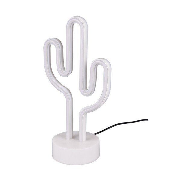 Veioză albă LED (înălțime 29 cm) Cactus – Reality-image-2