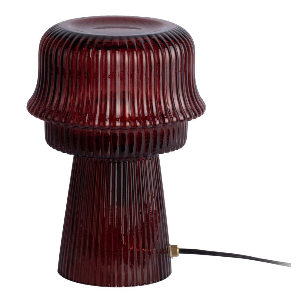 Veioza burgundy din sticla (inaltime 26 cm) Cadiz – Leitmotiv