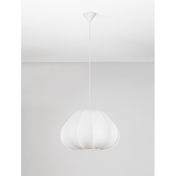 Lustră alb mat din material textil ø 50 cm Bora – Nova Luce-image-3