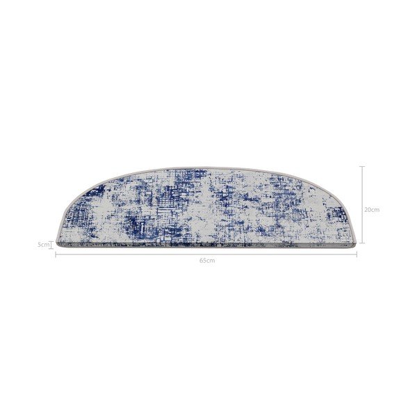 Covorașe pentru scări albastre 16 buc. 20x65 cm Digital City – Vitaus-image-2