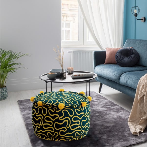 Taburet galben/verde închis Tangle – Tomasucci-image-2