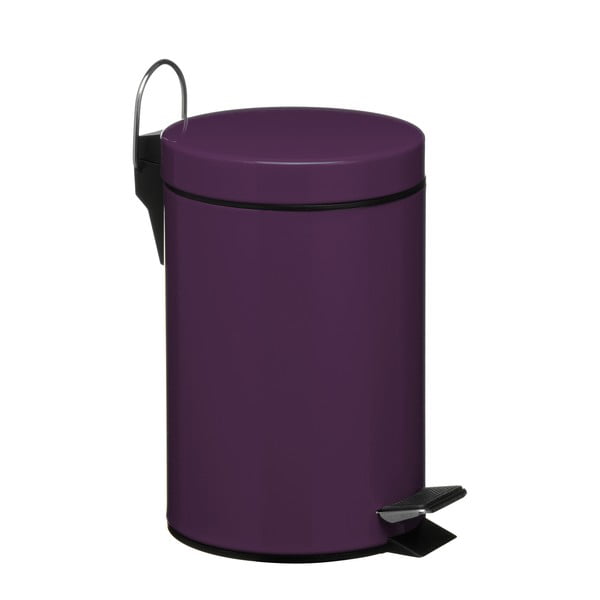 Coș cu pedală Purple, 3 litry
