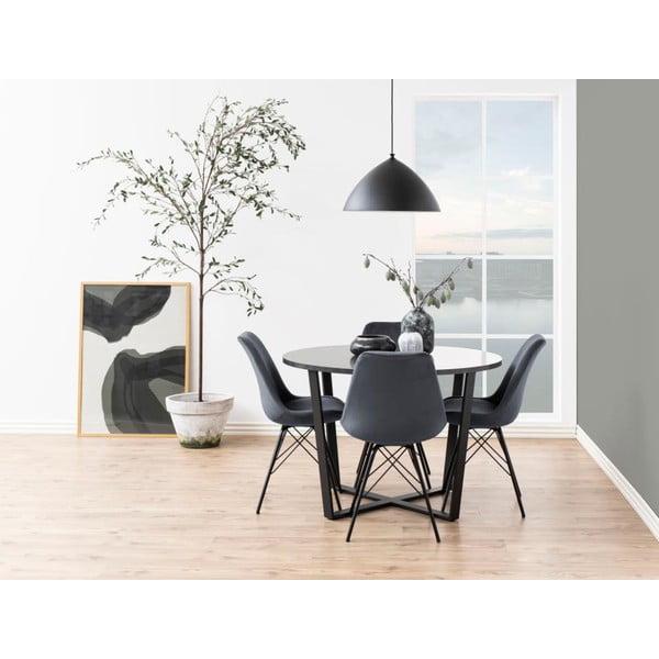 Scaun de dining negru/gri Eris – Actona-image-3