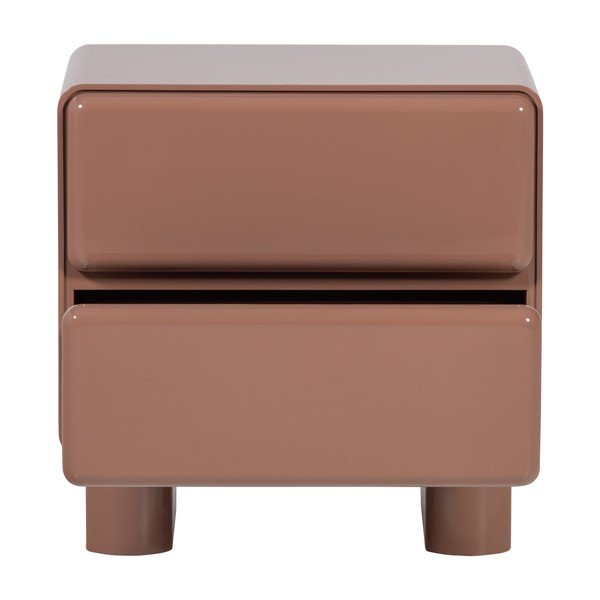 Noptieră roz cu aspect lucios Lustra – WOOOD-image-3