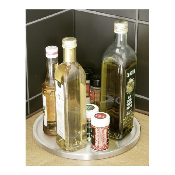 Platou rotativ din oțel din oțel inoxidabil Wenko Turn Uno, ø 26,5 cm-image-1