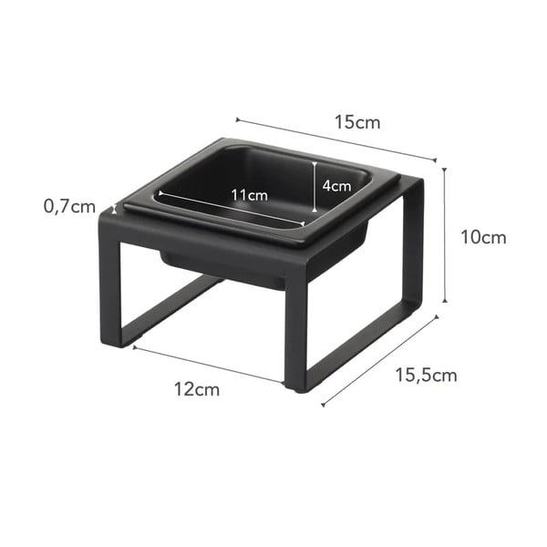 Castron ceramic cu suport pentru animale de companie Tower - YAMAZAKI-image-4