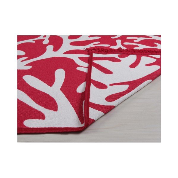 Covor reversibil Coral Reef, 120 x 180 cm, alb - roşu-image-4