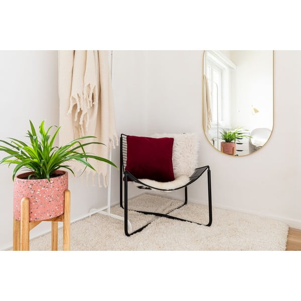 Pernă Tiseco Home Studio Sheepskin, 45 x 45 cm, alb-image-2