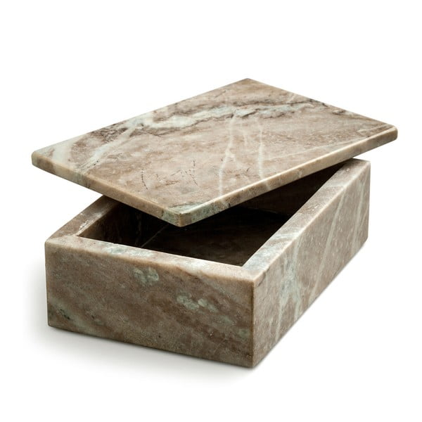 Cutie depozitare din marmură NORDSTJERNE, 10 x 15 cm, maro