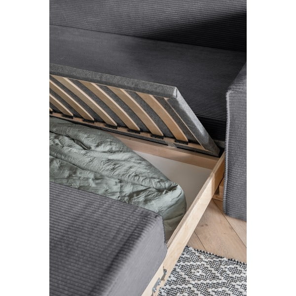 Canapea gri extensibilă 168 cm Lucky Lucy – Miuform-image-4