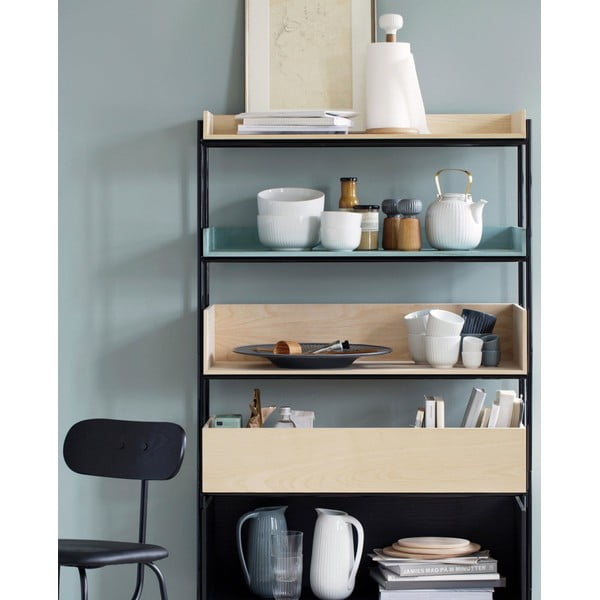 Râșniță pentru condimente din lemn de stejar cu detalii din porțelan gri antracit Kähler Design Hammershoi, înălțime 13 cm-image-4