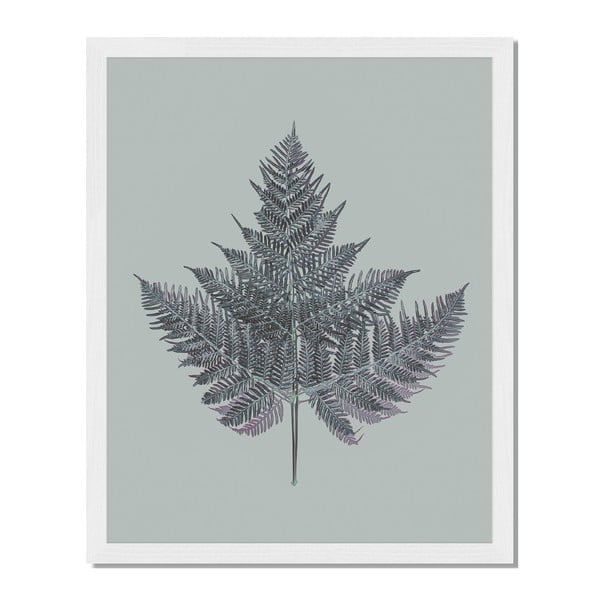 Tablou înrămat Liv Corday Scandi Fern Leaf, 40 x 50 cm