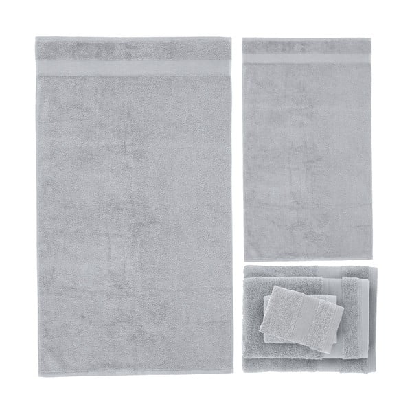 Prosoape de baie gri-deschis 6 buc. din bumbac din frotir Anti-Bacterial – Catherine Lansfield-image-2