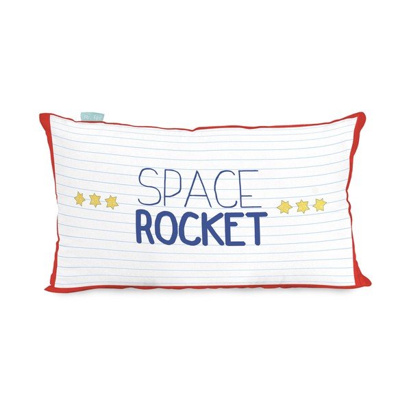 Față de pernă din bumbac cu 2 fețe Space Rocket, 50 x 30 cm-image-3