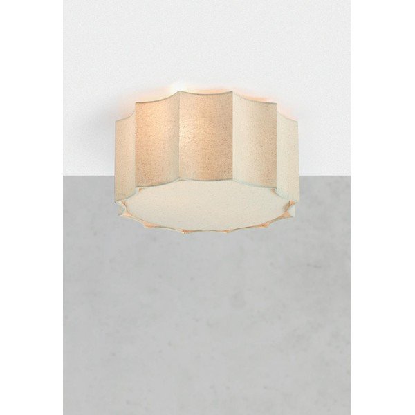 Plafonieră bej din metal cu abajur textil ø 35 cm Olea – Markslöjd-image-1