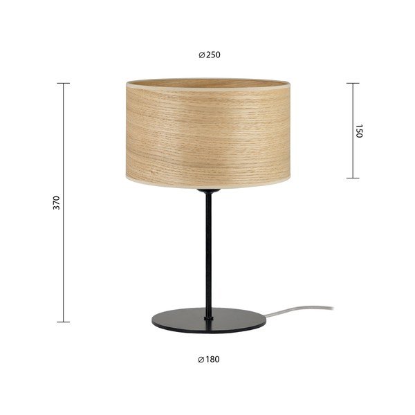 Veioză din furnir natural Sotto Luce Tsuri S, ⌀ 25 cm, bej-image-3