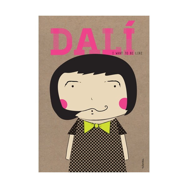 Poster NiñaSilla Dali, 21 x 42 cm