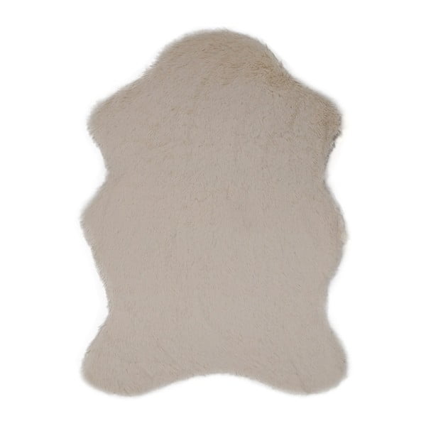 Covor din blană artificială Tavsantuyu Cream, 80 x 105 cm, crem