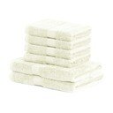 Set 6 prosoape DecoKing Bamby Ecru, crem deschis