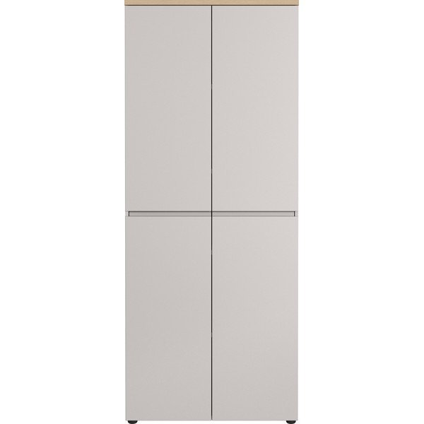 Comodă crem cu aspect mat 80x197x40 cm Lissabon – Germania-image-1