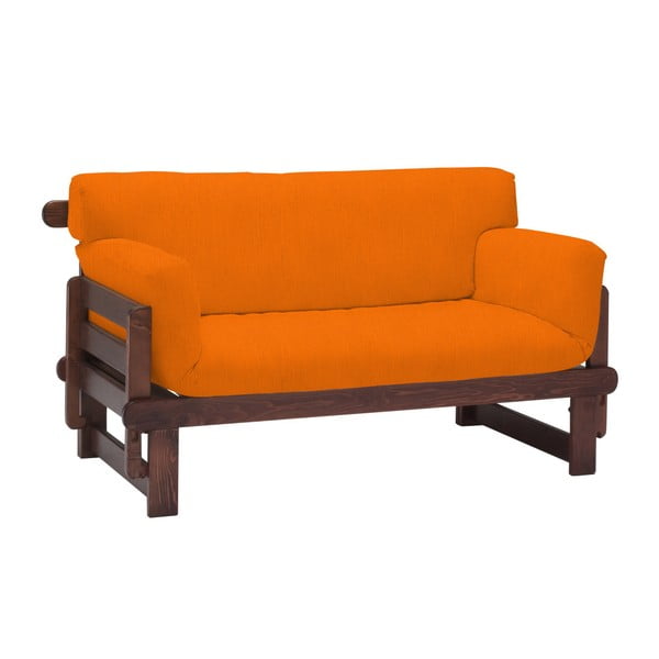 Canapea extensibilă cu 2 locuri 13Casa Karma, portocaliu