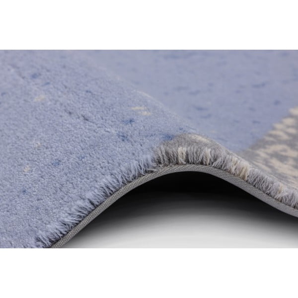 Covor albastru deschis din lână 200x300 cm Folds – Agnella-image-2
