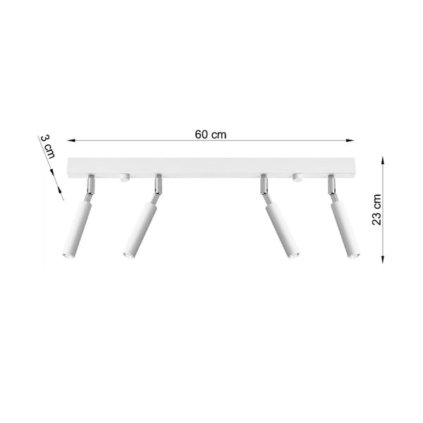 Spot alb 3x60 cm Tiden – Sollux-image-2