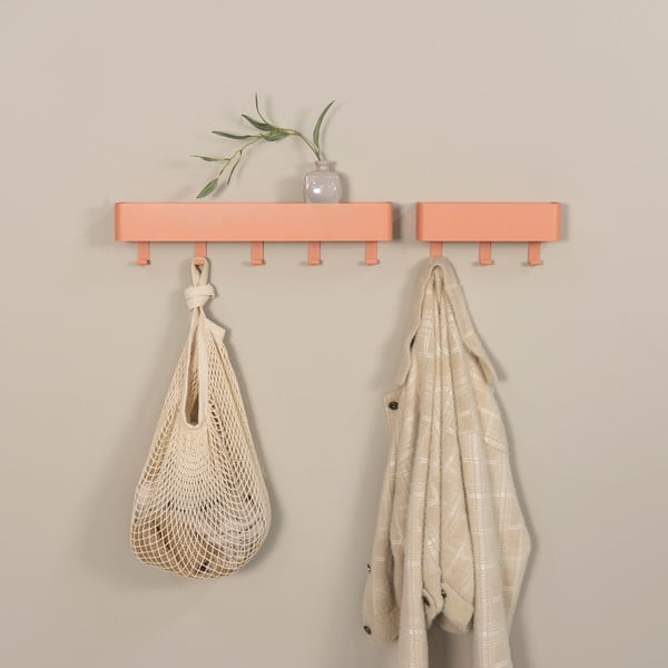 Cuier de perete somon cu raft din metal 52 cm Dax Play – Spinder Design-image-1