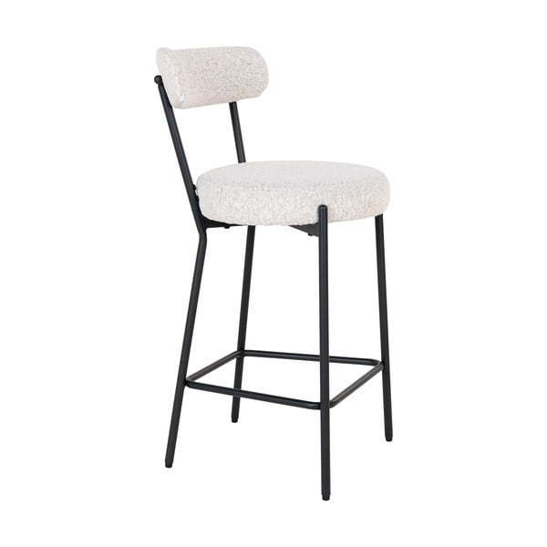 Scaun de bar alb (înălțime șezut 65 cm) Badalona – House Nordic-image-3