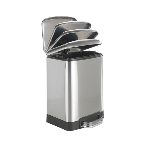 Coș de gunoi cu pedală Wenko Studio, 6 l, argintiu-image-1