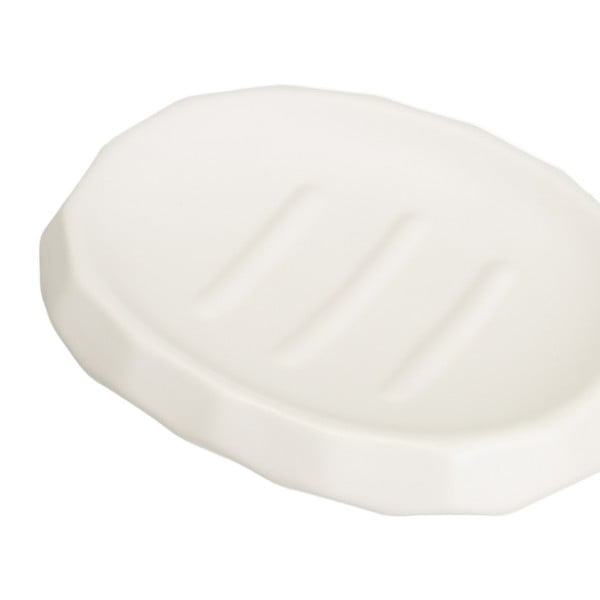 Set de accesorii de baie alb din ceramică – Casa Selección-image-3