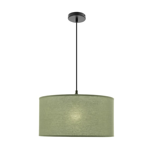 Lustră verde cu abajur textil ø 40 cm Shanti – Candellux Lighting-image-4