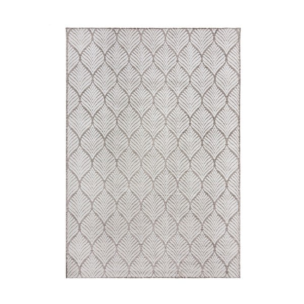 Covor pentru exterior și interior fildeș 120x170 cm Elm Leaf – Flair Rugs