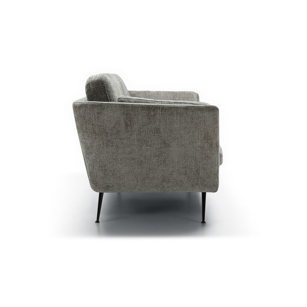 Canapea gri cu tapițerie din catifea 220 cm Mynta – Sits-image-3
